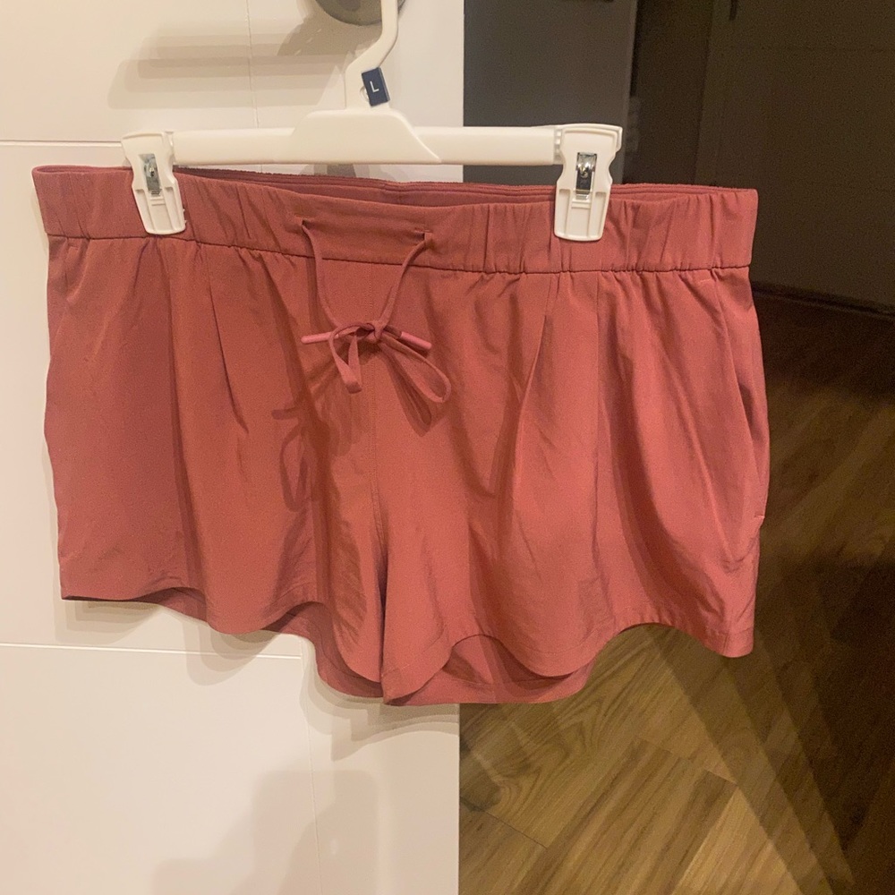 Dusty pink lululemon shorts, only worn one time!